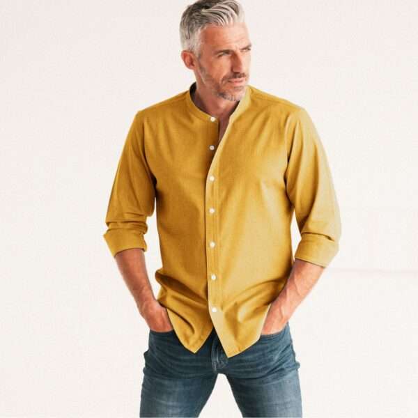 1Pcs round neck premium Mens Shirt (Kathali) - Image 4