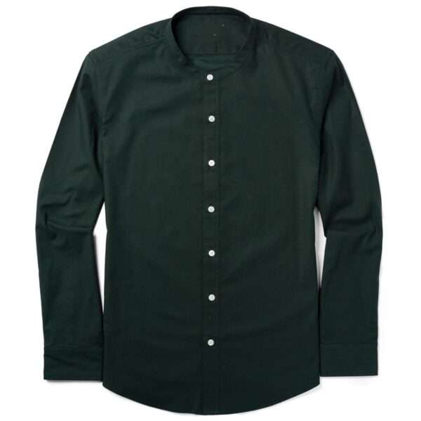 1Pcs round neck premium Mens Shirt (Green) - Image 3