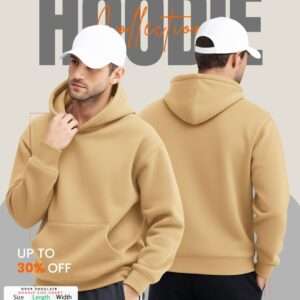 Mens Drop Shoulder Hoodie (khaki )
