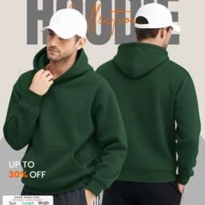 Mens Drop Shoulder Hoodie ( Green)